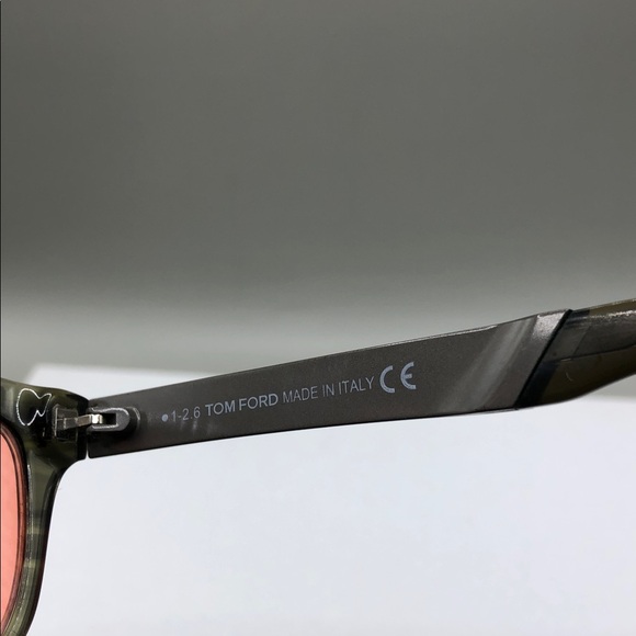 Tom Ford TF 5372 Eyeglasses 5372 098 Frame WIDE FIT 52-16-145 Olive Havana - Picture 9 of 12